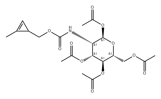 N-Cyclopropene-D-Mannopyranose-tetraacetated Struktur