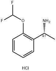 (R)-1-(2-(difluoromethoxy)phenyl)ethan-1-amine hydrochloride Struktur