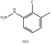 (2-fluoro-3-methylphenyl)hydrazine hydrochloride 结构式