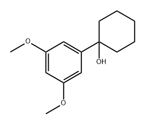 1-(3,5-二甲氧基苯基)环己醇 结构式