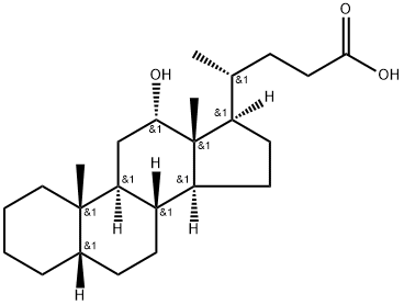 3,7-METHYLENE, 12-HYDROXY CHOLIC ACID, 15173-22-5, 结构式