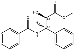 Benzenepropanoic acid, β-(benzoylamino)-α-hydroxy-, methyl ester, (αR,βR)- Structure