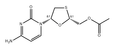 5'-O-Acetyllamivudine 结构式