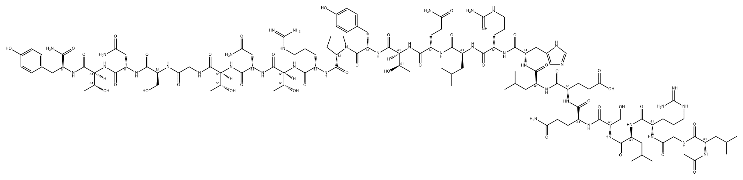 AMYLIN拮抗剂多肽AC 253 结构式