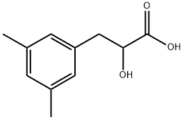 3-(3,5-二甲基苯基)-2-羟基丙酸 结构式