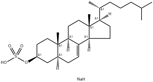 7-烯胆甾烷醇硫酸酯钠, 151891-06-4, 结构式