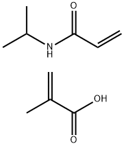 聚(N-异丙基丙烯酰胺-CO-甲基丙烯酸) 结构式