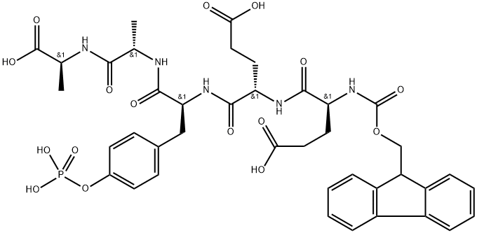 N-(alpha)fluorenylmethoxycarbonyl-glutamyl-glutamyl-phosphotyrosyl-alanyl-alanine|