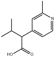 4-Pyridineacetic acid, 2-methyl-α-(1-methylethyl)- Structure