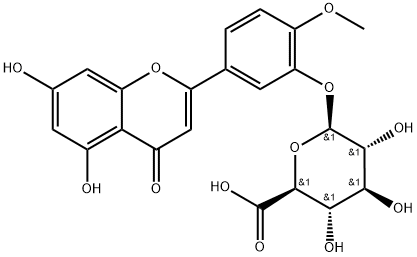 DiosMetin 3-O-β-D-Glucuronide Struktur
