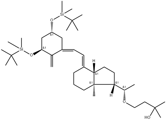 2-Butanol, 4-[1-[4-[[3,5-bis[[(1,1-diMethylethyl)diMethylsilyl]oxy]-2-Methylenecyclohexylidene]ethylidene]octahydro-7a-Methyl-1H-inden-1-yl]ethoxy]-2-Methyl-, [1S-[1α(R*),3aβ,4E(1Z,3R*,5S*),7aα]]- (9CI)