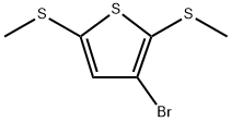 3-Bromo-2,5-bis(methylthio)thiophene Struktur