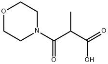 2-Methyl-3-morpholino-3-oxopropanoic acid Structure