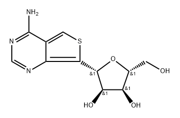 D-Ribitol, 1-C-(4-aminothieno[3,4-d]pyrimidin-7-yl)-1,4-anhydro-, (1R)- Struktur