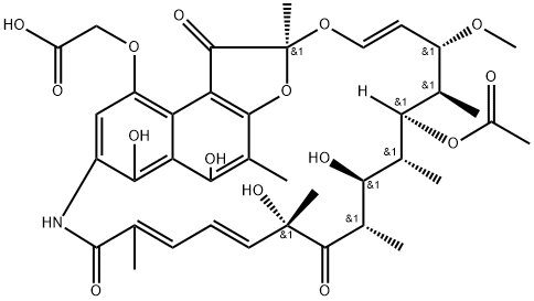 4-O-Carboxymethyl-21-deoxy-20-hydroxy-21-oxorifamycin Structure