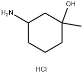 3-氨基-1-甲基-环己醇盐酸盐 结构式