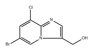 (6-Bromo-8-chloro-imidazo[1,2-a]pyridin-3-yl)-methanol Struktur