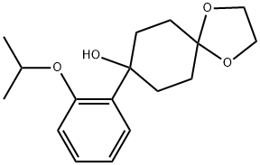 8-(2-isopropoxyphenyl)-1,4-dioxaspiro[4.5]decan-8-ol Struktur