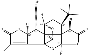 银杏内酯K,153355-70-5,结构式