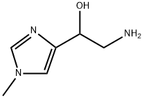 2-amino-1-(1-methyl-1H-imidazol-4-yl)ethan-1-ol 化学構造式