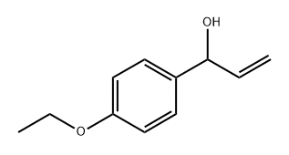 Benzenemethanol, α-ethenyl-4-ethoxy- Structure