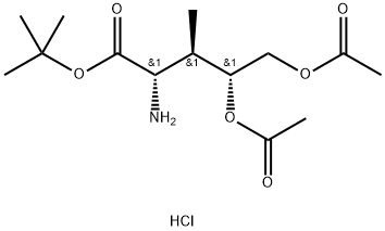 L-Ribonic acid, 2-amino-2,3-dideoxy-3-methyl-, 1,1-dimethylethyl ester, 4,5-diacetate, hydrochloride (1:1)|