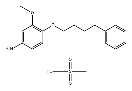 m-Anisidine, 4-(4-phenylbutoxy)-, methanesulfonate (8CI) Structure