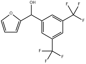 (3,5-bis(trifluoromethyl)phenyl)(furan-2-yl)methanol Struktur