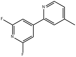 2',6'-Difluoro-4-methyl-2,4'-bipyridine 结构式