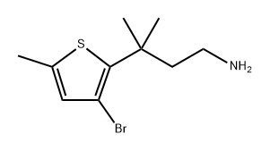 3-(3-Bromo-5-methylthiophen-2-yl)-3-methylbutan-1-amine Structure