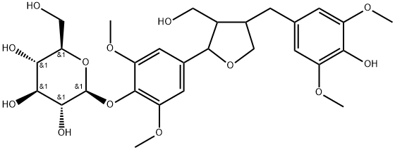 5,5'-Dimethoxylariciresil 4-O-glucoside Struktur