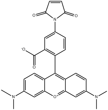 四甲基罗丹明-5-马来酰亚胺, 154480-30-5, 结构式