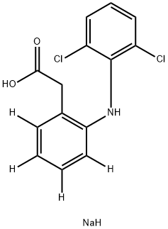 Diclofenac-d4 Sodium Salt (phenyl-d4-acetic) Structure
