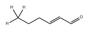 [6,6,6-2H3]-(E)-己-2-烯醛, 154638-84-3, 结构式