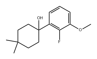 1-(2-fluoro-3-methoxyphenyl)-4,4-dimethylcyclohexanol Structure
