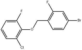 2-[(4-Bromo-2-fluorophenyl)methoxy]-1-chloro-3-fluorobenzene 结构式