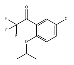 1-(5-Chloro-2-isopropoxyphenyl)-2,2,2-trifluoroethanone 结构式