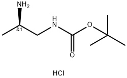 (R)-(2-氨基丙基)氨基甲酸叔丁酯盐酸盐,1552316-15-0,结构式