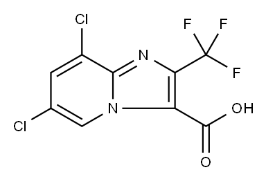 6,8-dichloro-2-(trifluoromethyl)imidazo[1,2-a]pyridine-3-carboxylic acid Structure