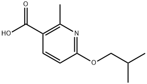 6-isobutoxy-2-methylnicotinic acid Struktur