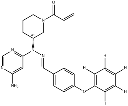 Ibrutinib D5 Struktur