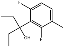 α,α-Diethyl-2,6-difluoro-3-methylbenzenemethanol Structure