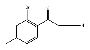 Benzenepropanenitrile, 2-bromo-4-methyl-β-oxo- Struktur