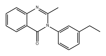 3-Ethylphenyl etaqualone Structure