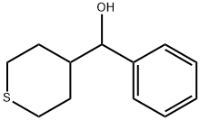 2H-Thiopyran-4-methanol, tetrahydro-α-phenyl- Struktur
