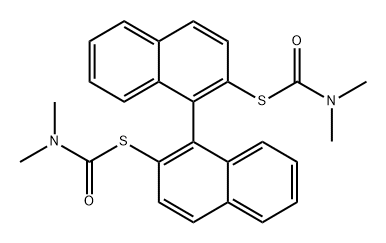 Carbamothioic acid, dimethyl-, S,S-1,1-binaphthalene-2,2-diyl ester Struktur