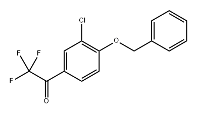 1-(4-(Benzyloxy)-3-chlorophenyl)-2,2,2-trifluoroethanone,1557293-82-9,结构式