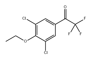 1-(3,5-Dichloro-4-ethoxyphenyl)-2,2,2-trifluoroethanone,1557295-10-9,结构式