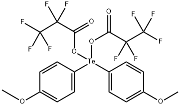 Tellurium, bis(4-methoxyphenyl)bis(pentafluoropropanoato-O)-, (T-4)- (9CI)