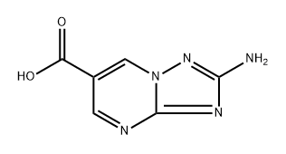 2-amino-[1,2,4]triazolo[1,5-a]pyrimidine-6-carboxylic acid Struktur